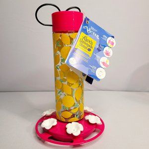 Hummingbird Feeder Glass with 6 feeding ports and built-in ant moat